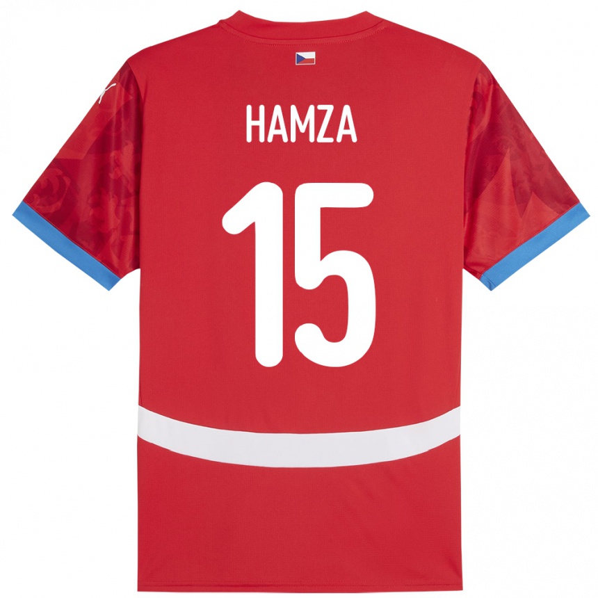 Niño Fútbol Camiseta Chequia Jiri Hamza #15 Rojo 1ª Equipación 24-26 Perú