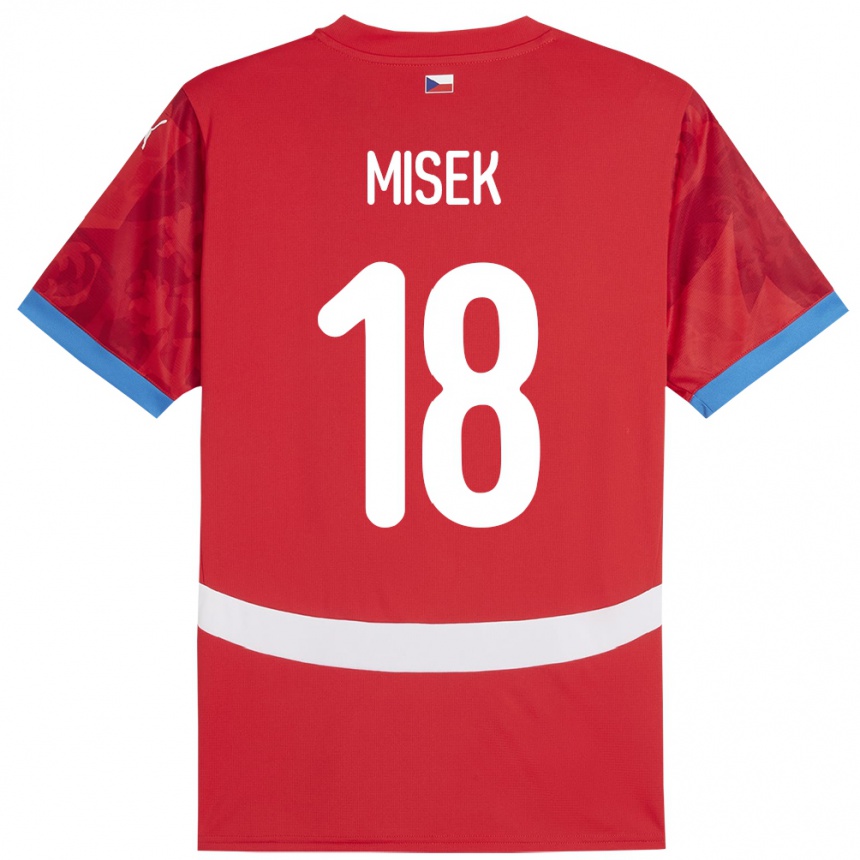 Niño Fútbol Camiseta Chequia Stepan Misek #18 Rojo 1ª Equipación 24-26 Perú