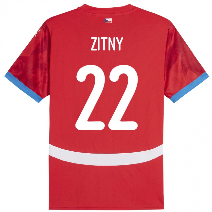 Niño Fútbol Camiseta Chequia Matej Zitny #22 Rojo 1ª Equipación 24-26 Perú