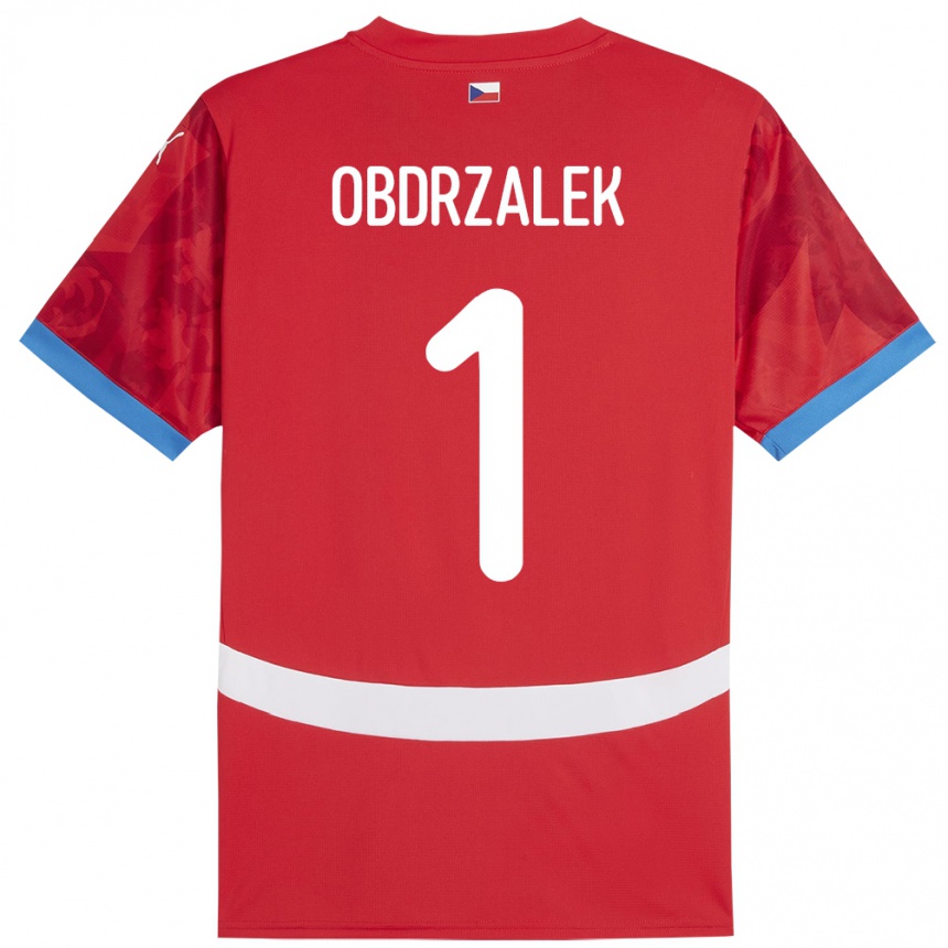 Niño Fútbol Camiseta Chequia Marek Obdrzalek #1 Rojo 1ª Equipación 24-26 Perú