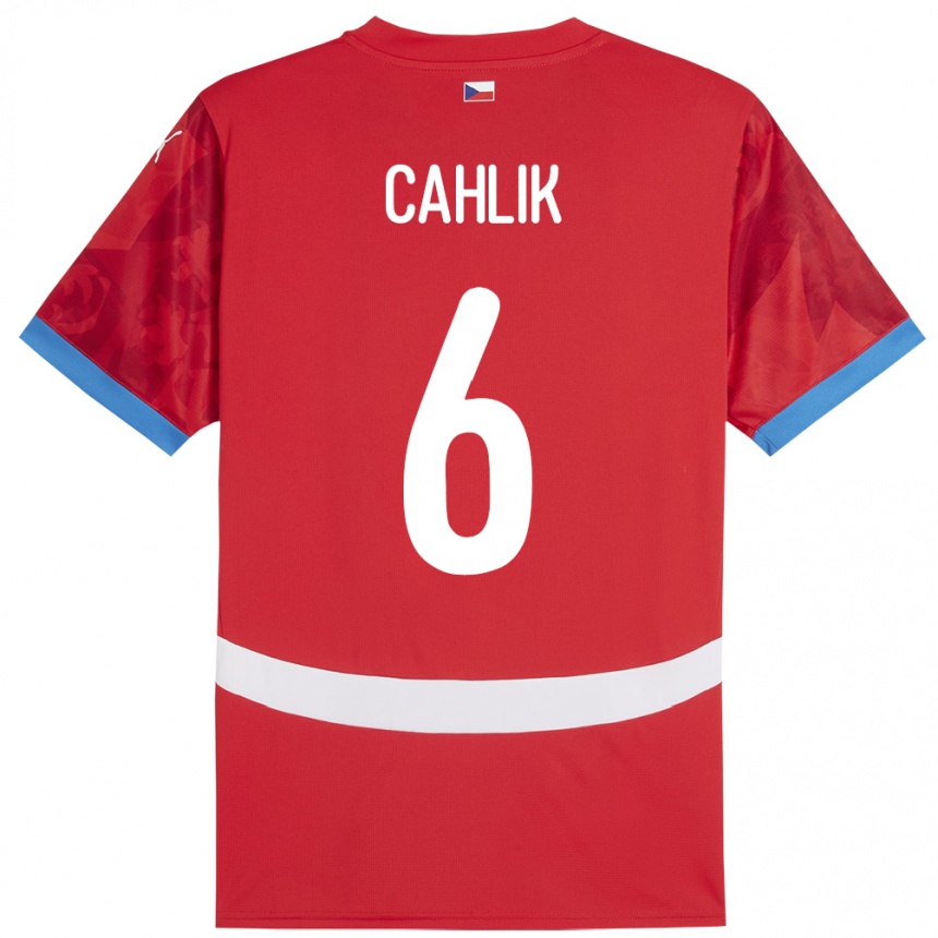 Niño Fútbol Camiseta Chequia Jakub Cahlik #6 Rojo 1ª Equipación 24-26 Perú