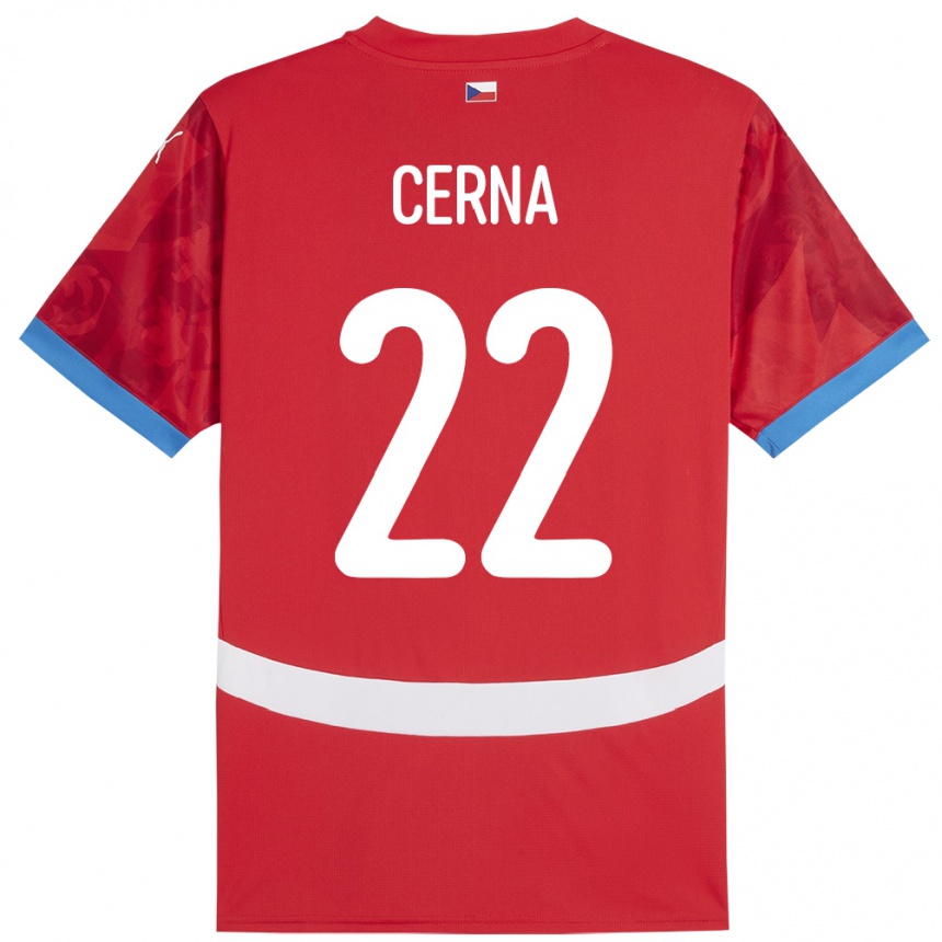 Niño Fútbol Camiseta Chequia Franny Černá #22 Rojo 1ª Equipación 24-26 Perú