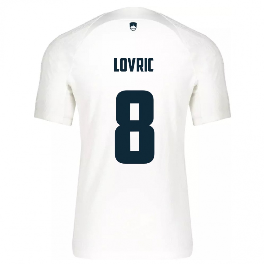 Niño Fútbol Camiseta Eslovenia Sandi Lovric #8 Blanco 1ª Equipación 24-26 Perú