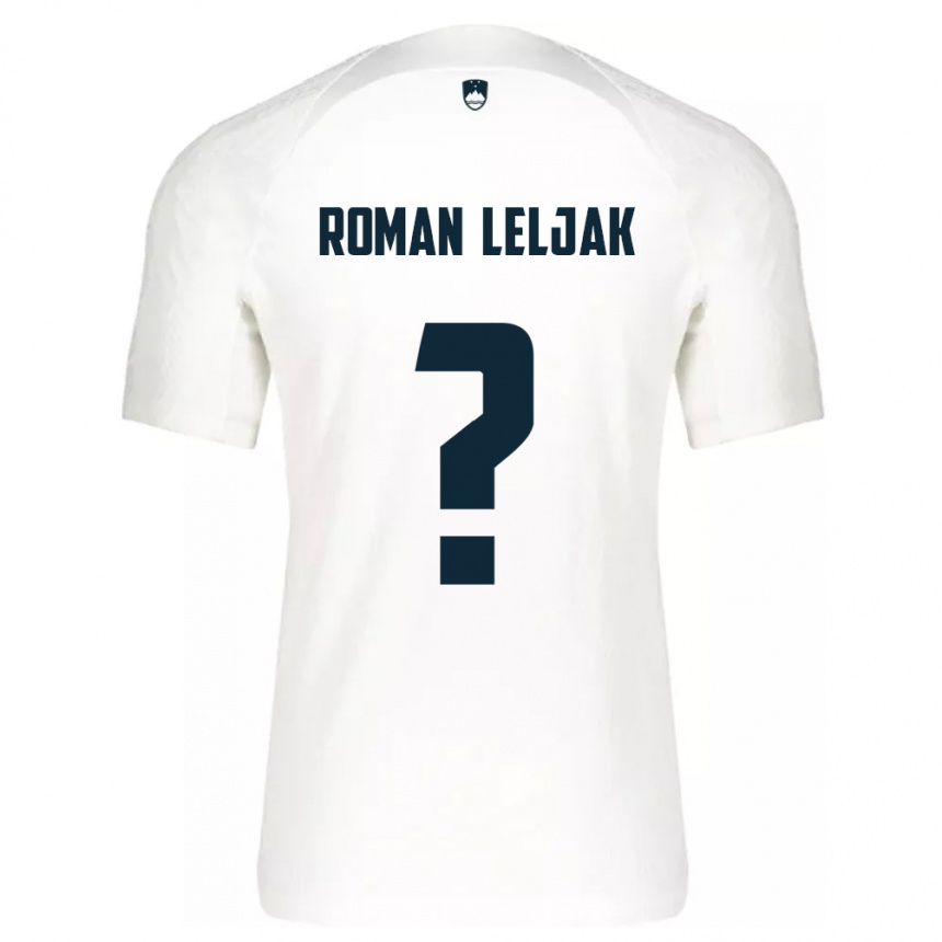 Niño Fútbol Camiseta Eslovenia Nejc Roman Leljak #0 Blanco 1ª Equipación 24-26 Perú