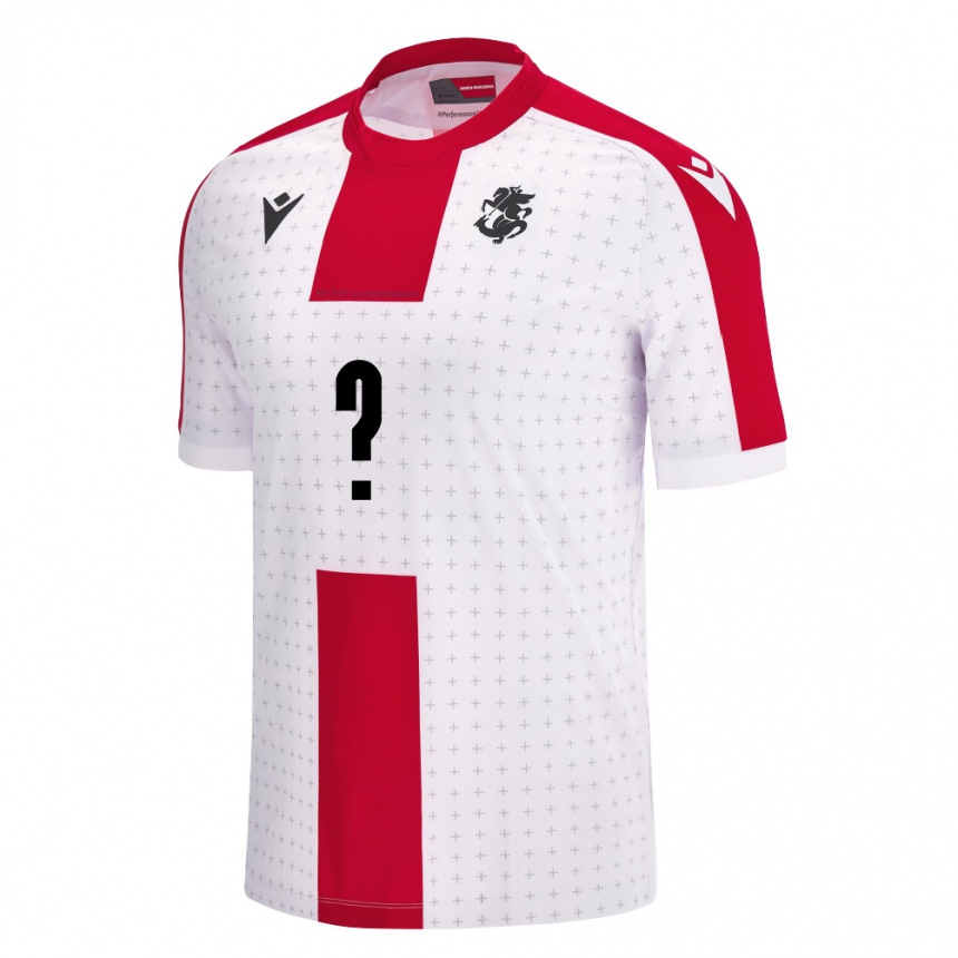 Niño Fútbol Camiseta Georgia George Chubinidze #0 Blanco 1ª Equipación 24-26 Perú