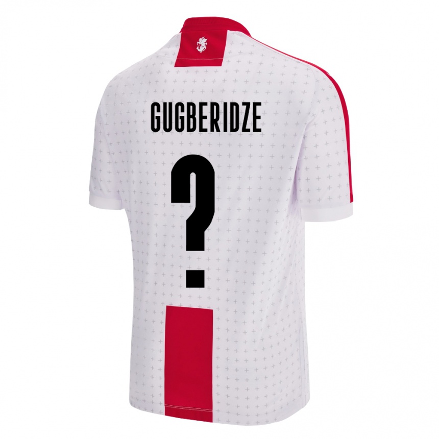 Niño Fútbol Camiseta Georgia Beka Gugberidze #0 Blanco 1ª Equipación 24-26 Perú