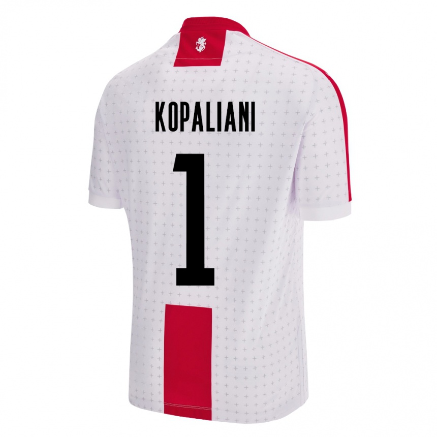 Niño Fútbol Camiseta Georgia Soso Kopaliani #1 Blanco 1ª Equipación 24-26 Perú