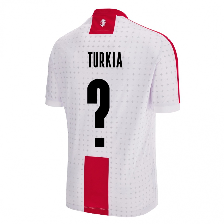 Niño Fútbol Camiseta Georgia Aleksandre Turkia #0 Blanco 1ª Equipación 24-26 Perú