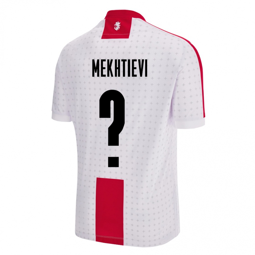 Niño Fútbol Camiseta Georgia Iusib Mekhtievi #0 Blanco 1ª Equipación 24-26 Perú