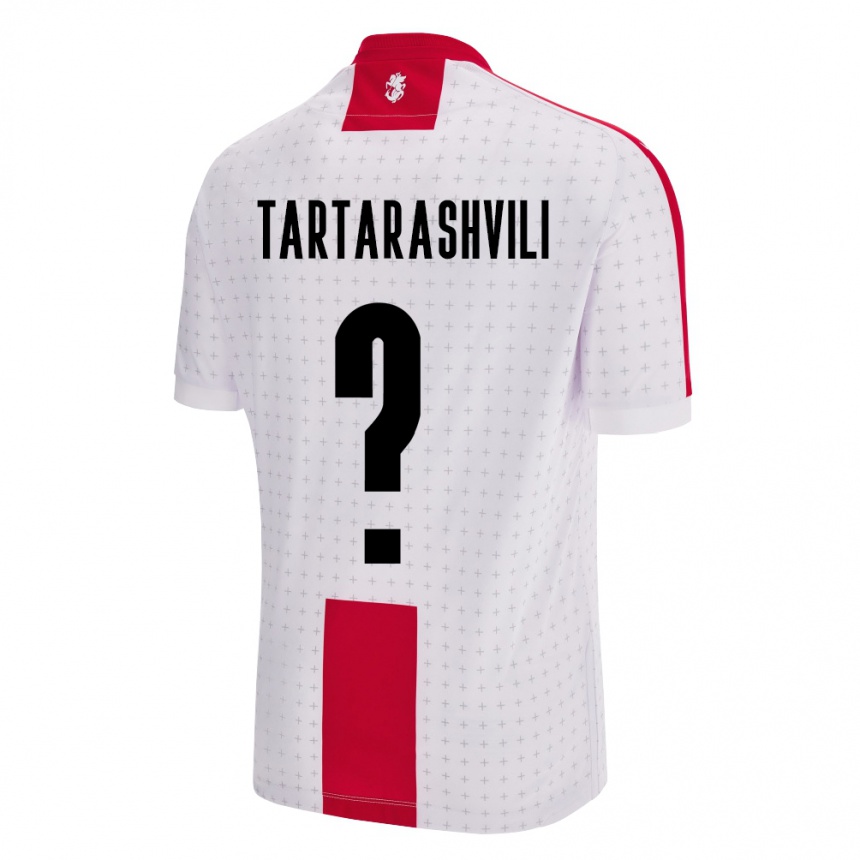 Niño Fútbol Camiseta Georgia Saba Tartarashvili #0 Blanco 1ª Equipación 24-26 Perú