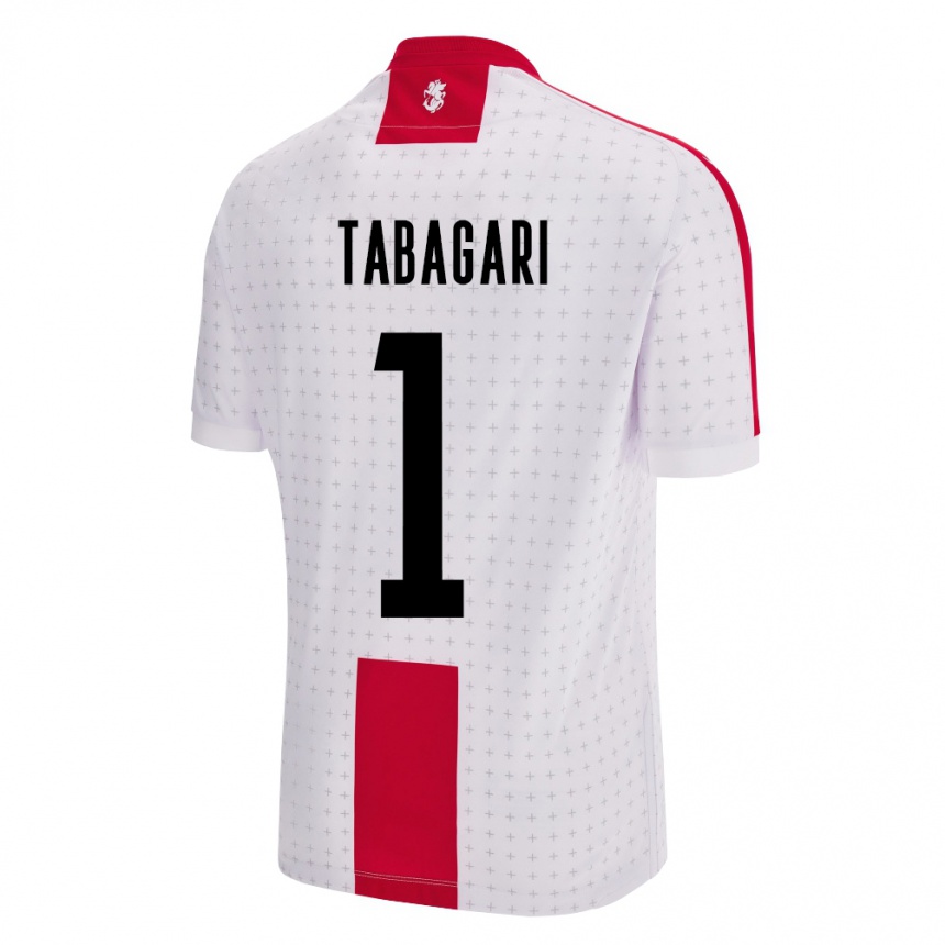 Niño Fútbol Camiseta Georgia Eka Tabagari #1 Blanco 1ª Equipación 24-26 Perú