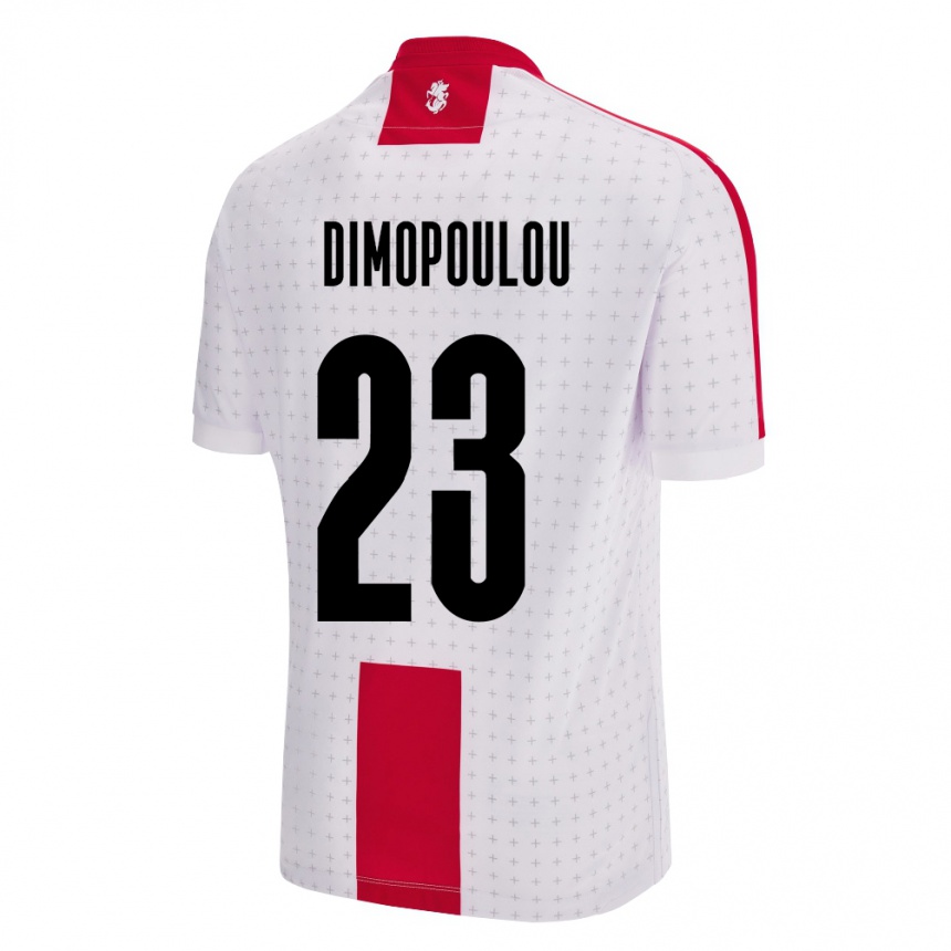 Niño Fútbol Camiseta Georgia Salomi Dimopoulou #23 Blanco 1ª Equipación 24-26 Perú