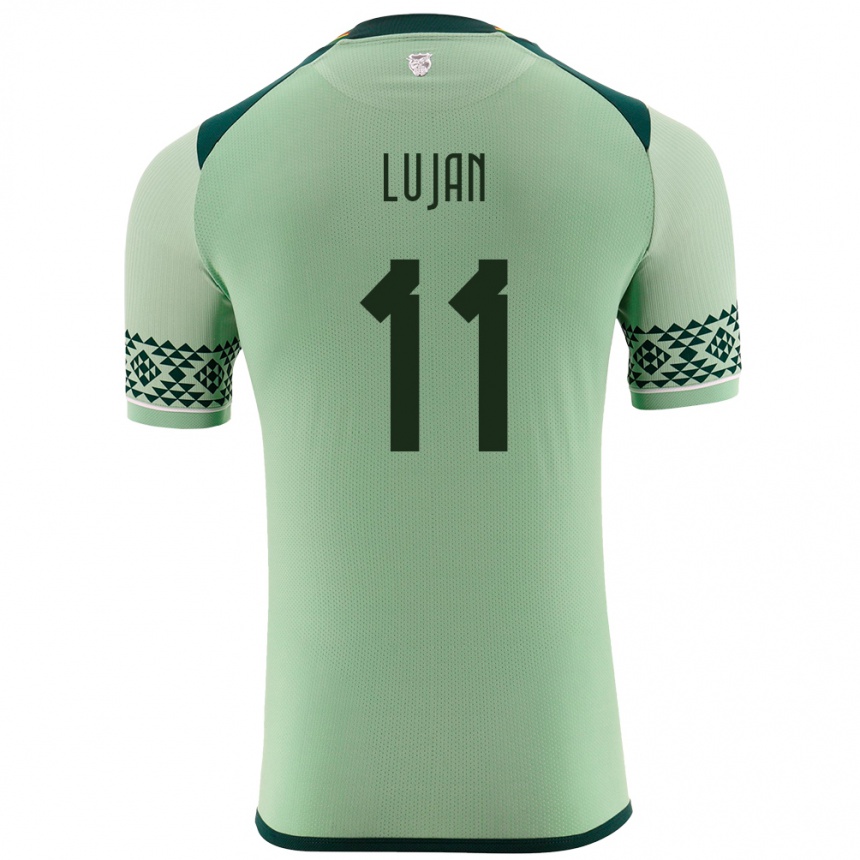 Niño Fútbol Camiseta Bolivia Pablo Luján #11 Verde Claro 1ª Equipación 24-26 Perú