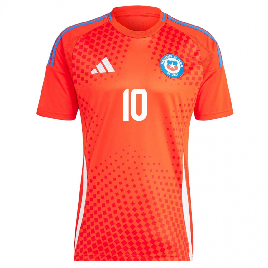 Niño Fútbol Camiseta Chile Yanara Aedo #10 Rojo 1ª Equipación 24-26 Perú