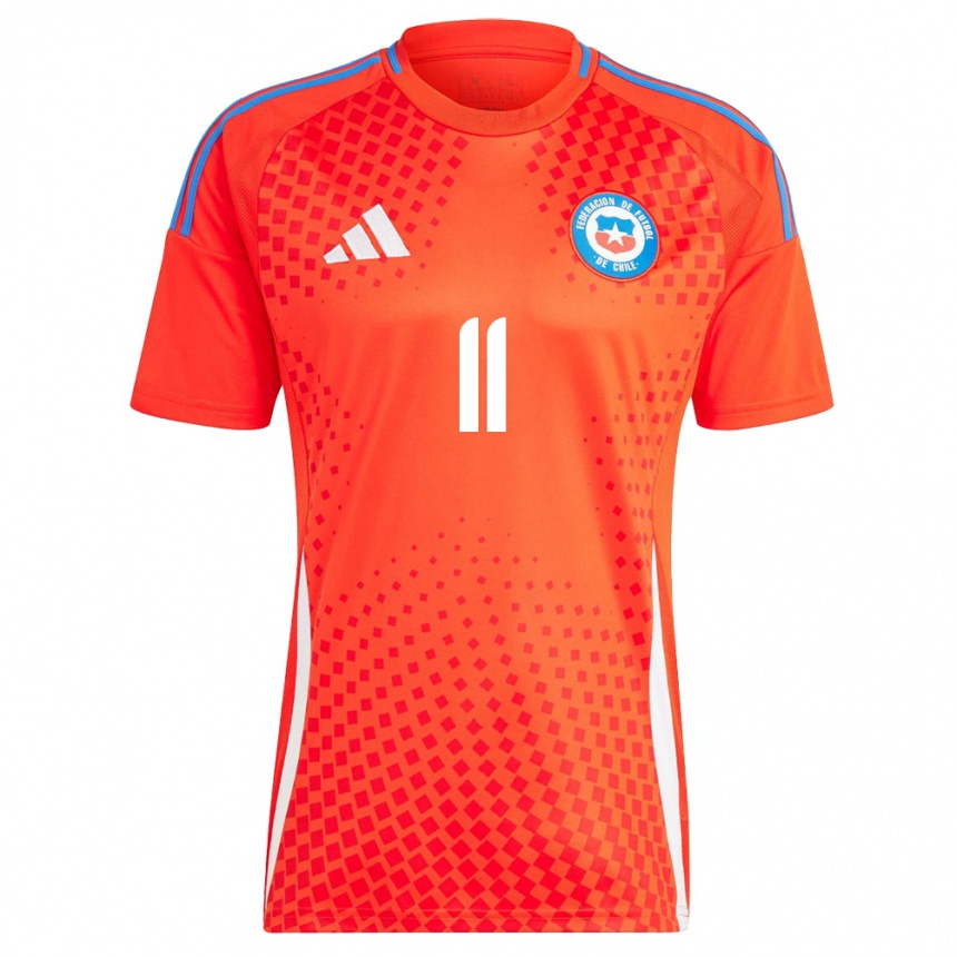 Niño Fútbol Camiseta Chile Eduardo Vargas #11 Rojo 1ª Equipación 24-26 Perú