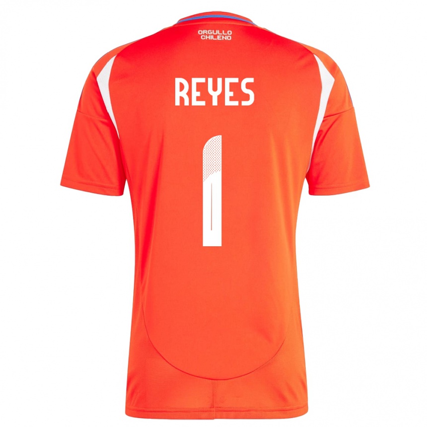 Niño Fútbol Camiseta Chile Vicente Reyes #1 Rojo 1ª Equipación 24-26 Perú