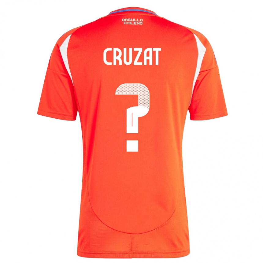 Niño Fútbol Camiseta Chile Ignacio Cruzat #0 Rojo 1ª Equipación 24-26 Perú