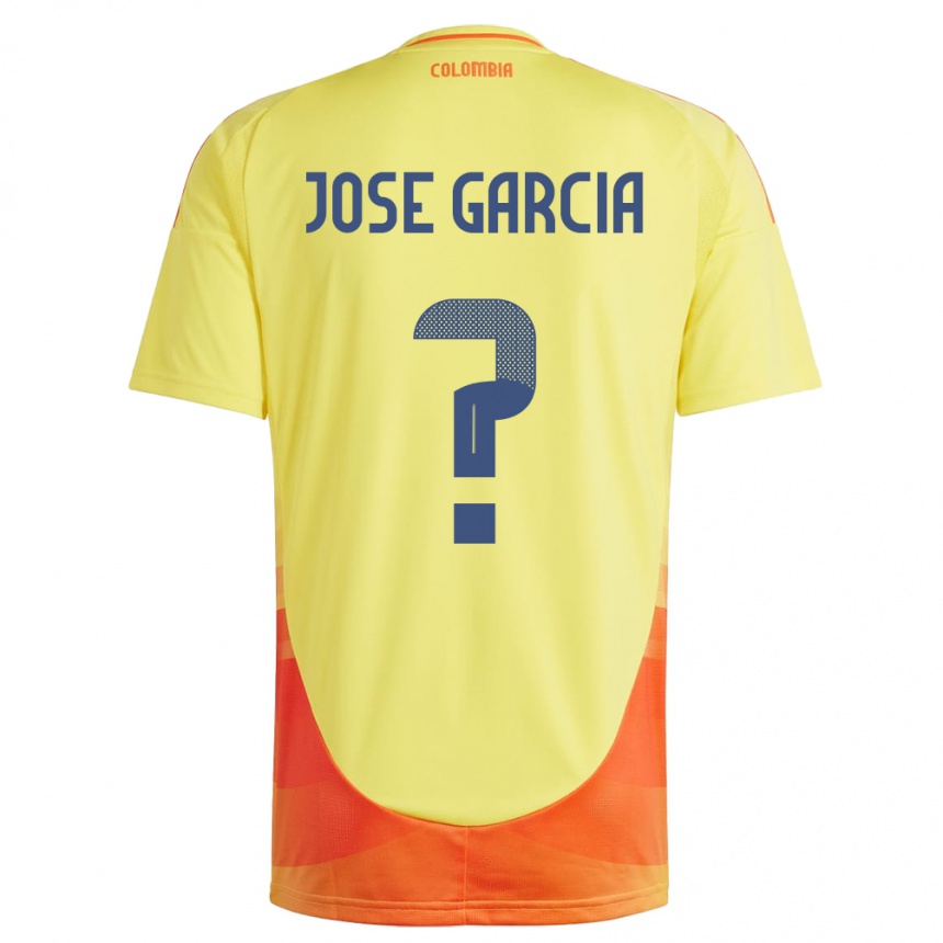 Niño Fútbol Camiseta Colombia José García #0 Amarillo 1ª Equipación 24-26 Perú