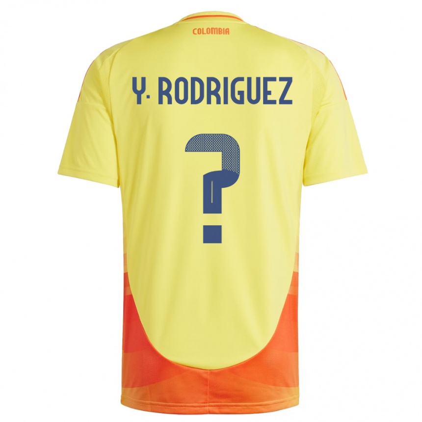 Niño Fútbol Camiseta Colombia Yefrei Rodríguez #0 Amarillo 1ª Equipación 24-26 Perú