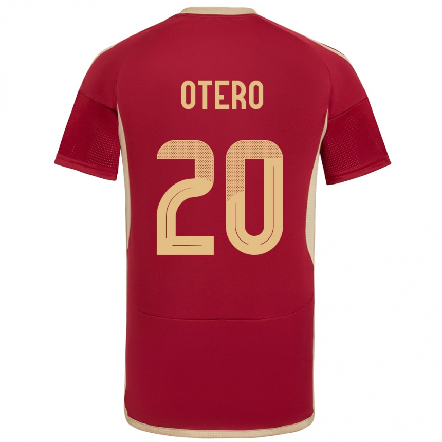 Niño Fútbol Camiseta Venezuela Rómulo Otero #20 Borgoña 1ª Equipación 24-26 Perú