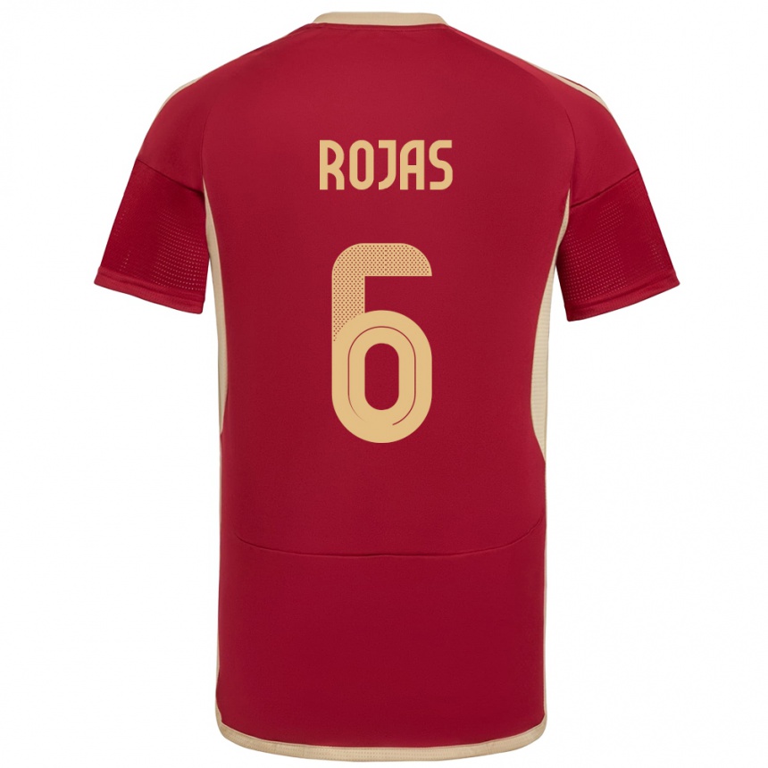 Niño Fútbol Camiseta Venezuela Carlos Rojas #6 Borgoña 1ª Equipación 24-26 Perú