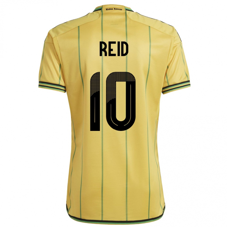 Niño Fútbol Camiseta Jamaica Bobby De Cordova-Reid #10 Amarillo 1ª Equipación 24-26 Perú