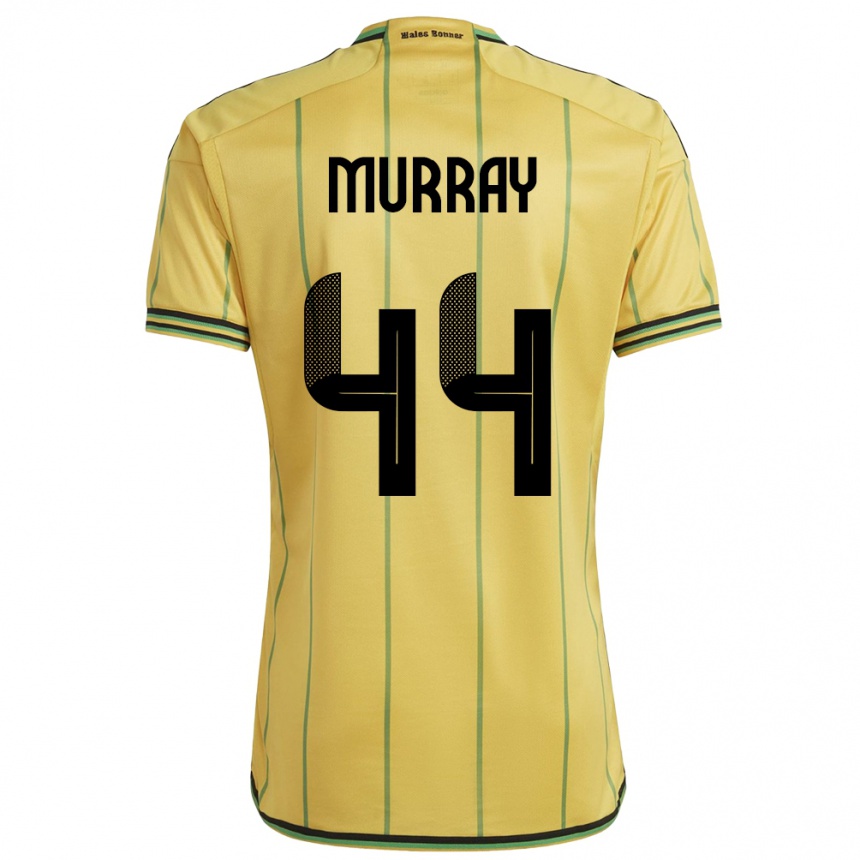 Niño Fútbol Camiseta Jamaica Satara Murray #44 Amarillo 1ª Equipación 24-26 Perú