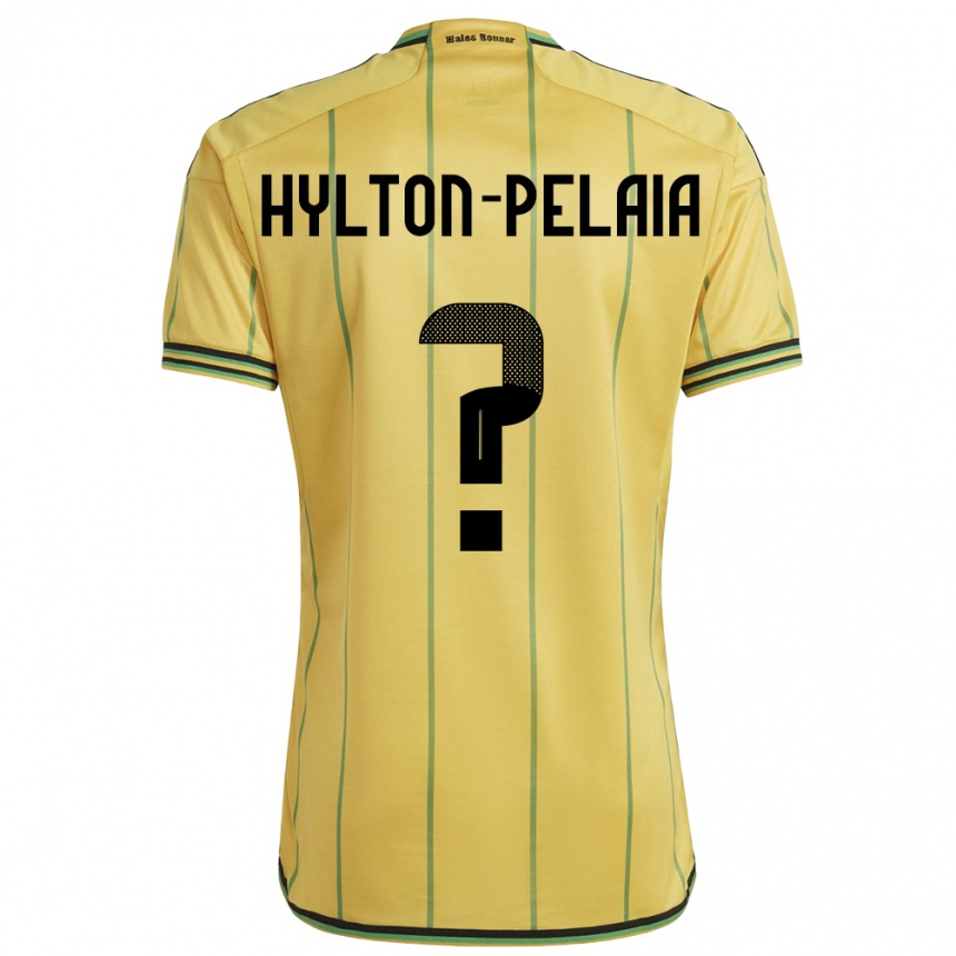 Niño Fútbol Camiseta Jamaica Jayda Hylton-Pelaia #0 Amarillo 1ª Equipación 24-26 Perú