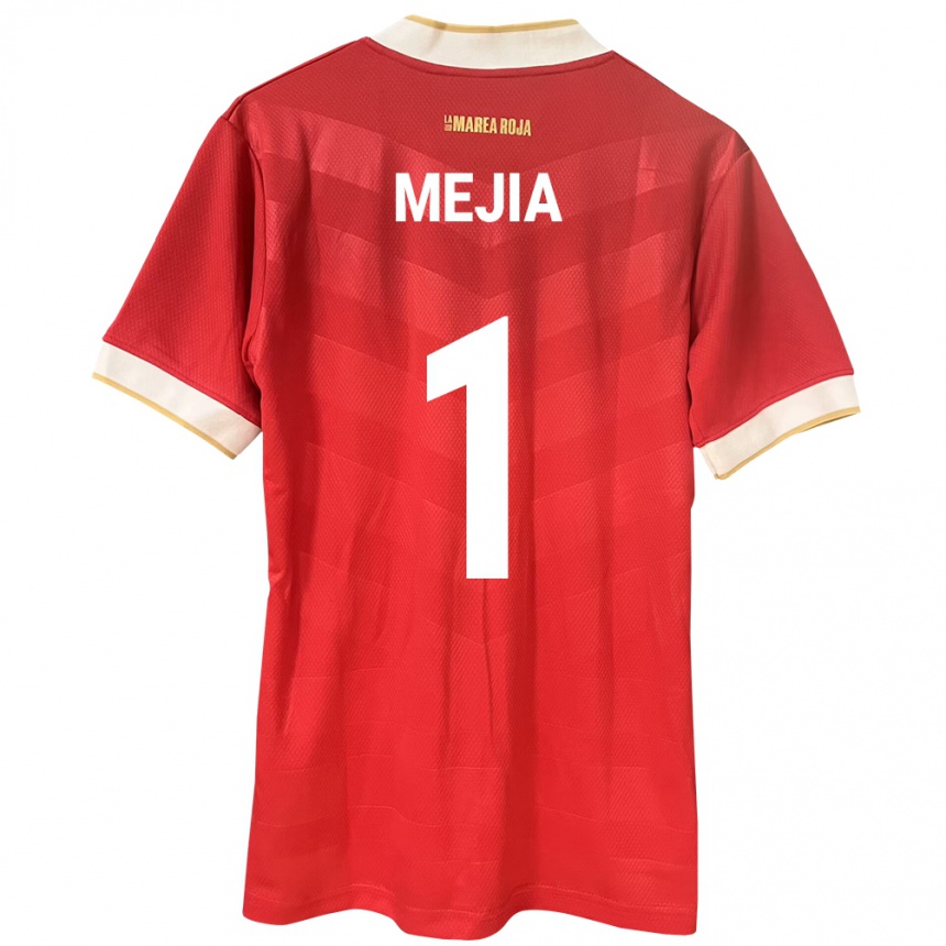 Niño Fútbol Camiseta Panamá Luis Mejía #1 Rojo 1ª Equipación 24-26 Perú