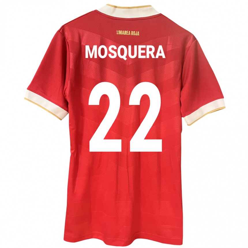 Niño Fútbol Camiseta Panamá Orlando Mosquera #22 Rojo 1ª Equipación 24-26 Perú