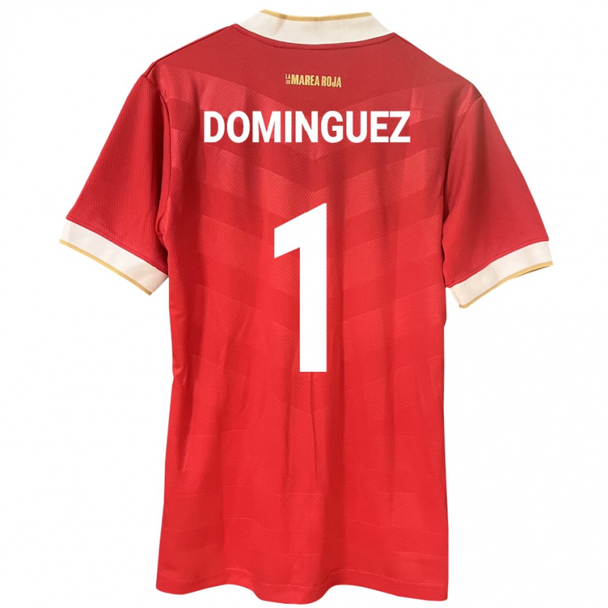 Niño Fútbol Camiseta Panamá Valeska Domínguez #1 Rojo 1ª Equipación 24-26 Perú