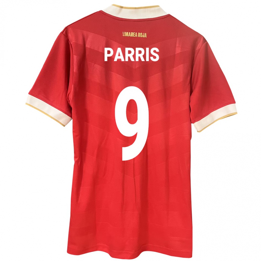 Niño Fútbol Camiseta Panamá Katherine Parris #9 Rojo 1ª Equipación 24-26 Perú