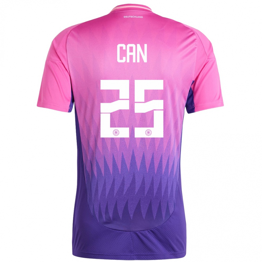 Niño Fútbol Camiseta Alemania Emre Can #25 Rosado Morado 2ª Equipación 24-26 Perú