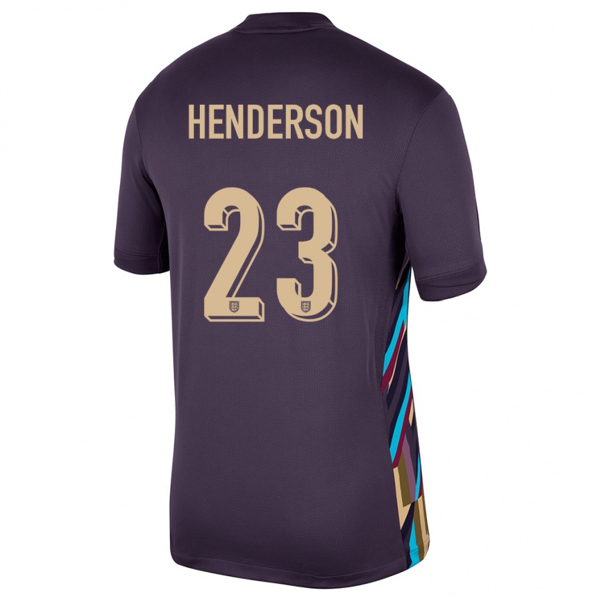 Niño Fútbol Camiseta Inglaterra Dean Henderson #23 Pasa Oscura 2ª Equipación 24-26 Perú