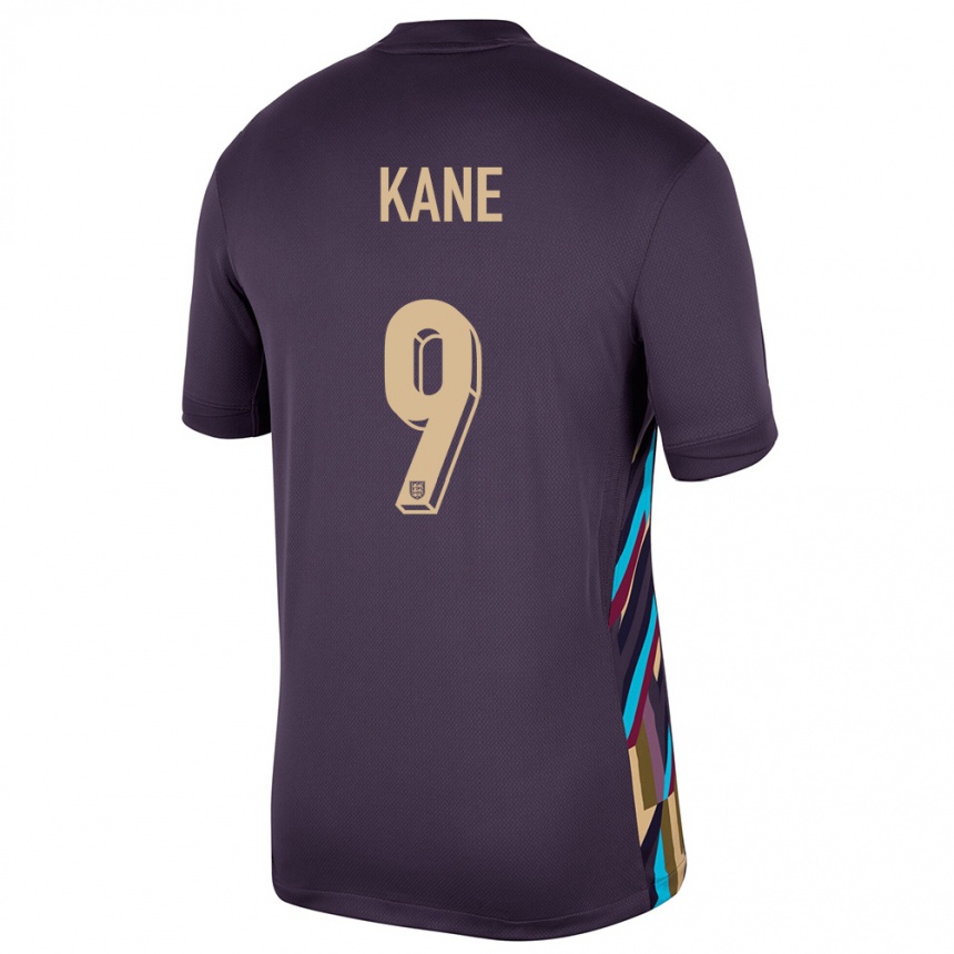 Niño Fútbol Camiseta Inglaterra Harry Kane #9 Pasa Oscura 2ª Equipación 24-26 Perú