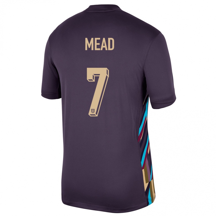 Niño Fútbol Camiseta Inglaterra Beth Mead #7 Pasa Oscura 2ª Equipación 24-26 Perú