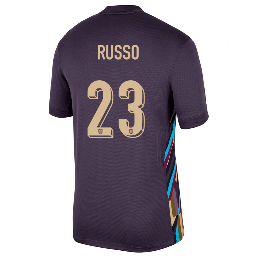 Niño Fútbol Camiseta Inglaterra Alessia Russo #23 Pasa Oscura 2ª Equipación 24-26 Perú