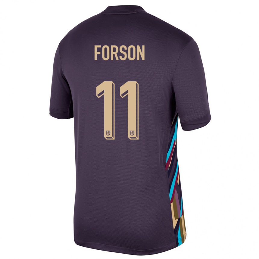 Niño Fútbol Camiseta Inglaterra Omari Forson #11 Pasa Oscura 2ª Equipación 24-26 Perú