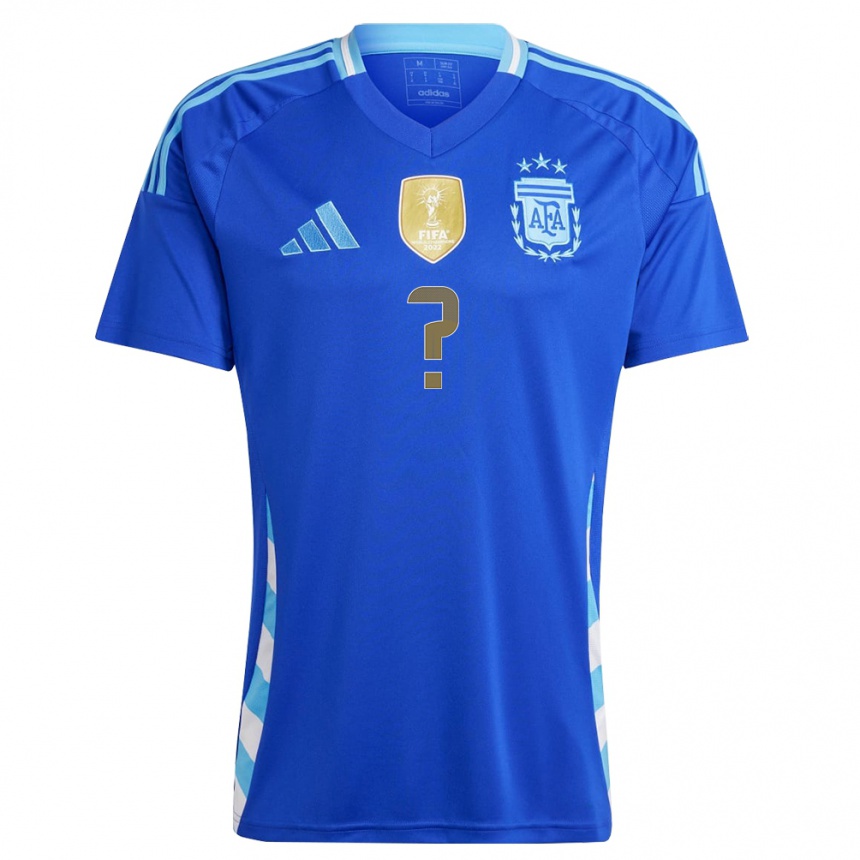 Niño Fútbol Camiseta Argentina Su Nombre #0 Azul 2ª Equipación 24-26 Perú