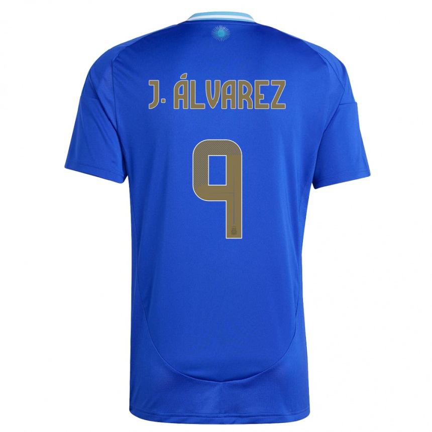 Niño Fútbol Camiseta Argentina Julian Alvarez #9 Azul 2ª Equipación 24-26 Perú