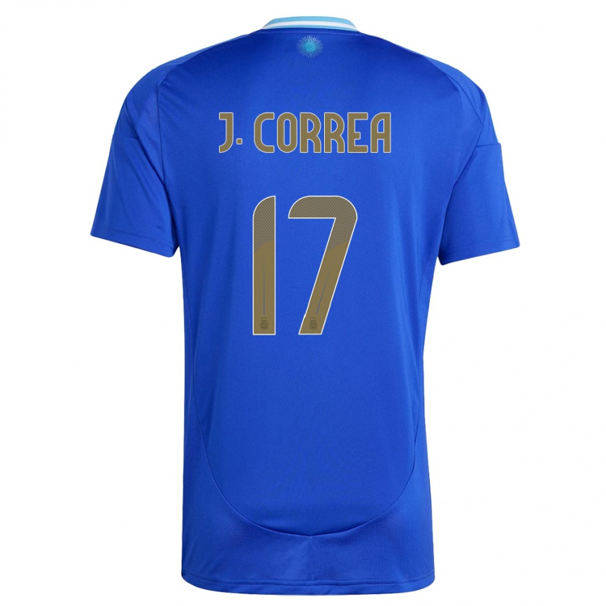 Niño Fútbol Camiseta Argentina Joaquin Correa #17 Azul 2ª Equipación 24-26 Perú