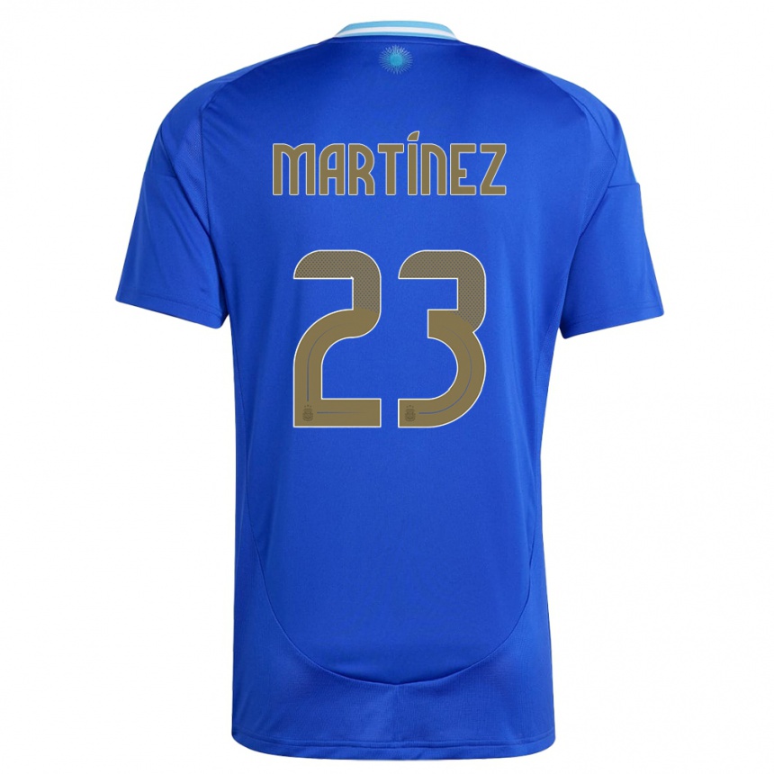 Niño Fútbol Camiseta Argentina Emiliano Martinez #23 Azul 2ª Equipación 24-26 Perú