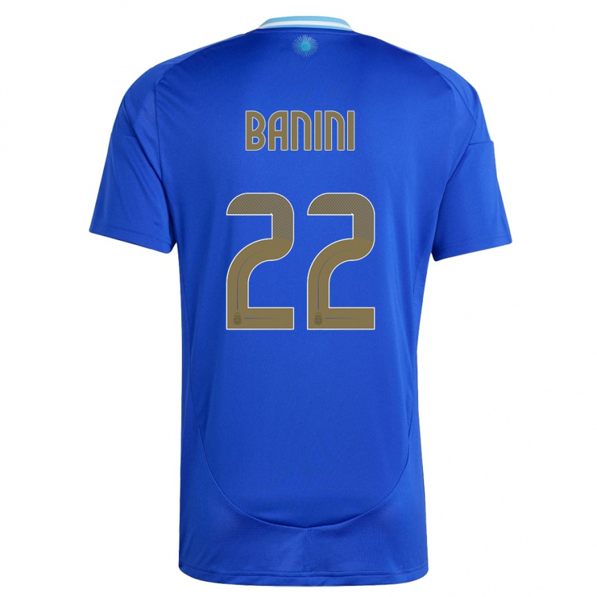 Niño Fútbol Camiseta Argentina Estefania Banini #22 Azul 2ª Equipación 24-26 Perú