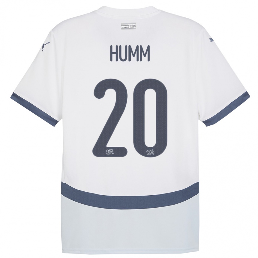 Niño Fútbol Camiseta Suiza Fabienne Humm #20 Blanco 2ª Equipación 24-26 Perú