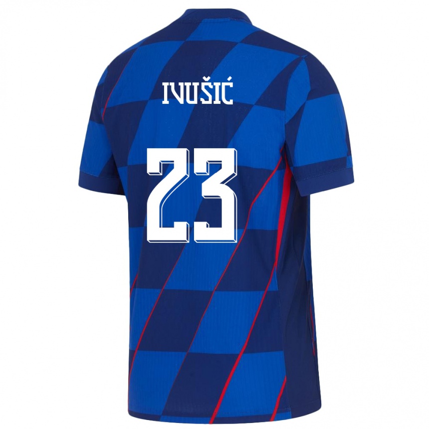 Niño Fútbol Camiseta Croacia Ivica Ivusic #23 Azul 2ª Equipación 24-26 Perú