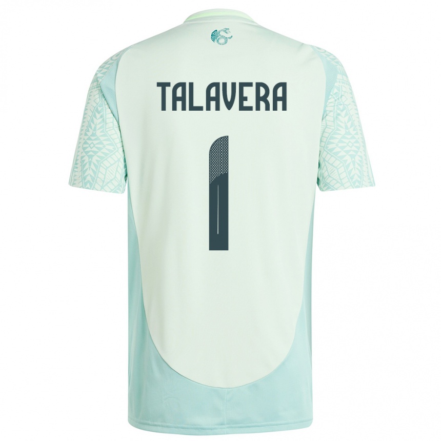 Niño Fútbol Camiseta México Alfredo Talavera #1 Lino Verde 2ª Equipación 24-26 Perú