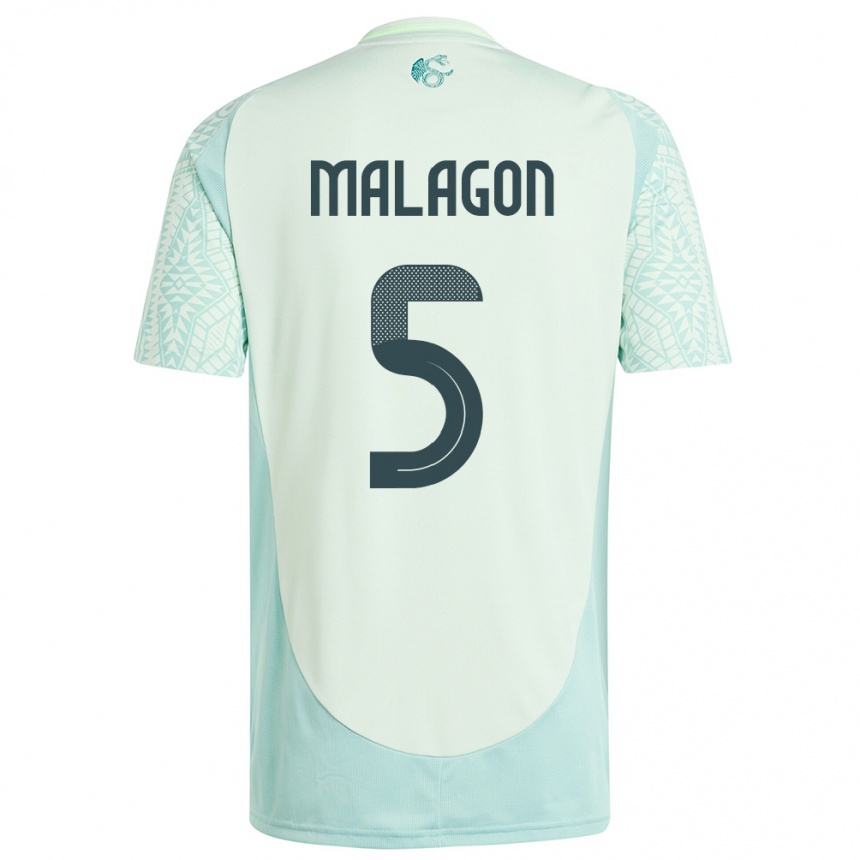 Niño Fútbol Camiseta México Luis Malagon #5 Lino Verde 2ª Equipación 24-26 Perú