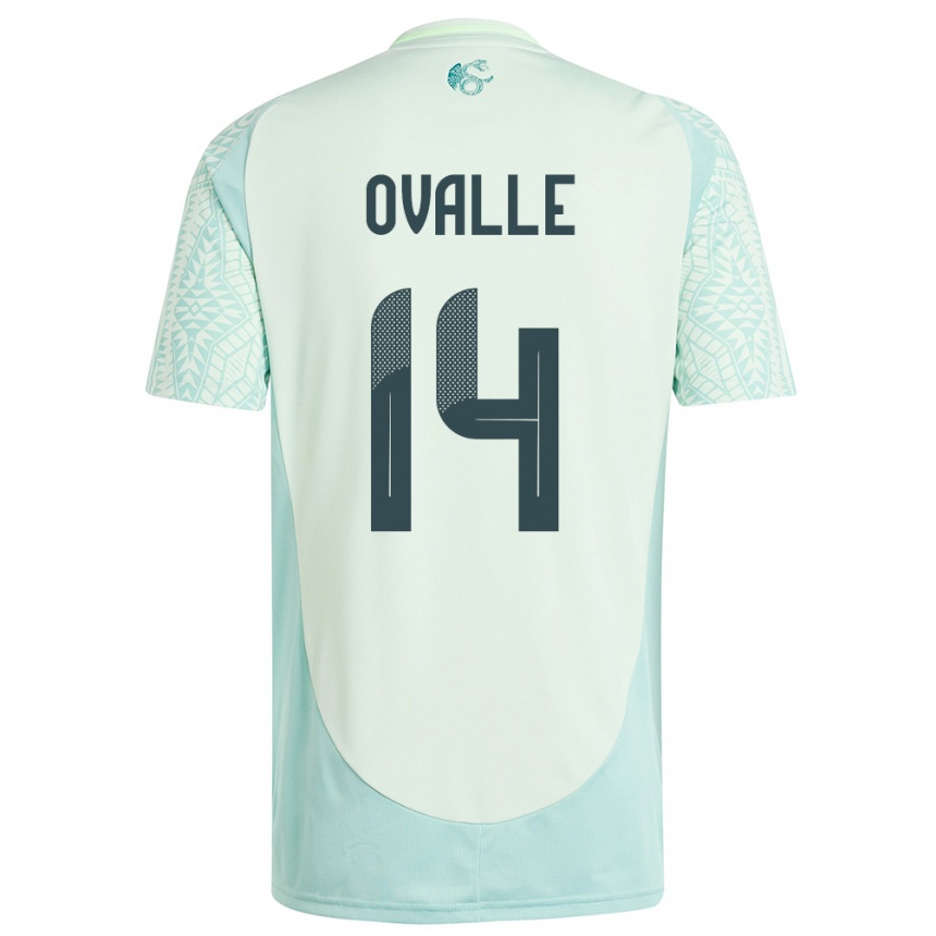 Niño Fútbol Camiseta México Jacqueline Ovalle #14 Lino Verde 2ª Equipación 24-26 Perú