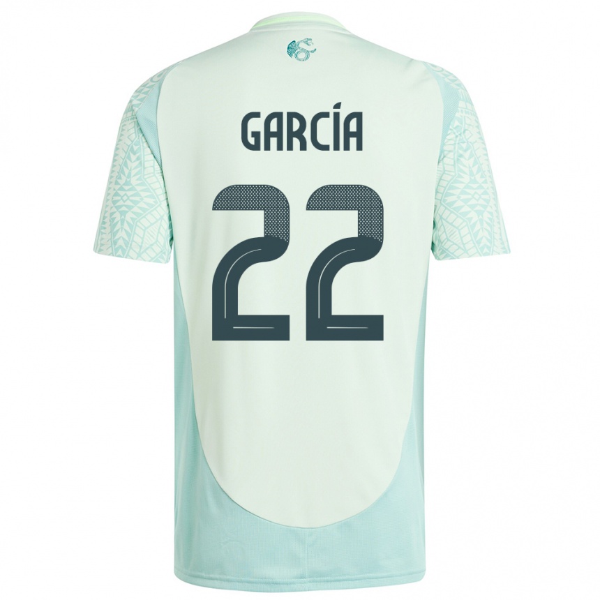 Niño Fútbol Camiseta México Diana Garcia #22 Lino Verde 2ª Equipación 24-26 Perú