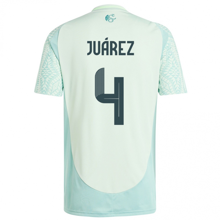 Niño Fútbol Camiseta México Ramon Juarez #4 Lino Verde 2ª Equipación 24-26 Perú